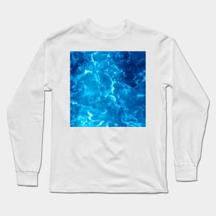 Crystal Clear Aqua Blue Ocean Water Long Sleeve T-Shirt